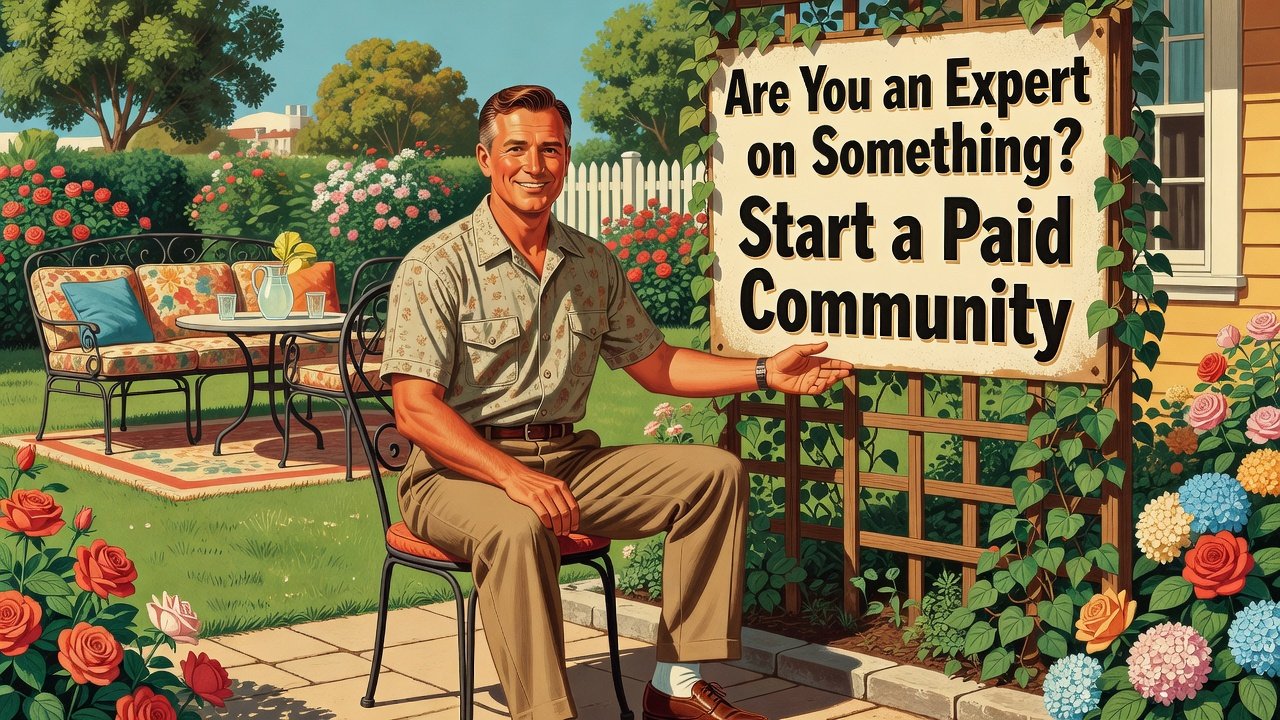 Are You an Expert on Something? Start a Paid Community - a paid community