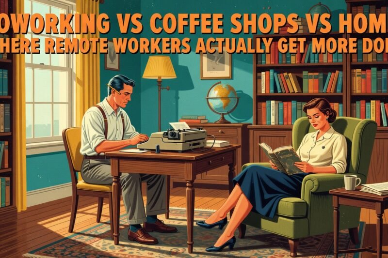 Coworking vs Coffee Shops vs Home: Where Remote Workers Actually Get More Done - coworking vs working from home