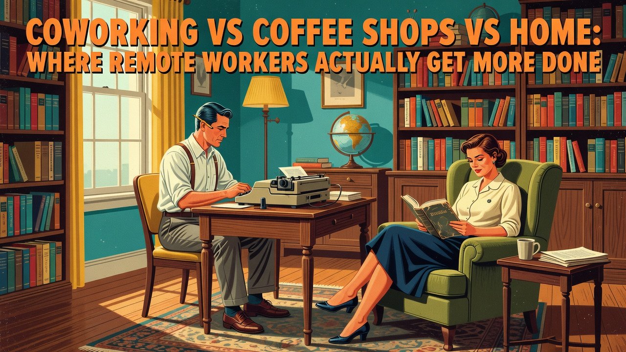 Coworking vs Coffee Shops vs Home: Where Remote Workers Actually Get More Done - coworking vs working from home