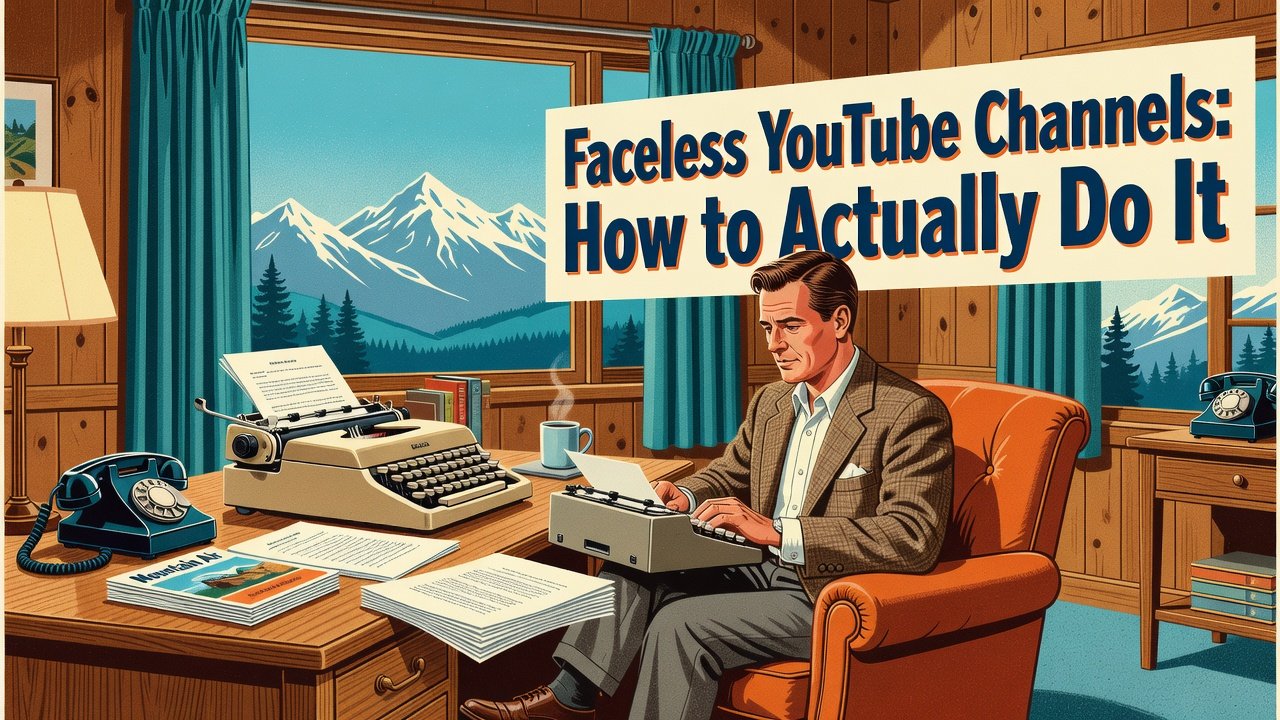 Faceless YouTube Channels: How to Actually Do It - faceless YouTube channel