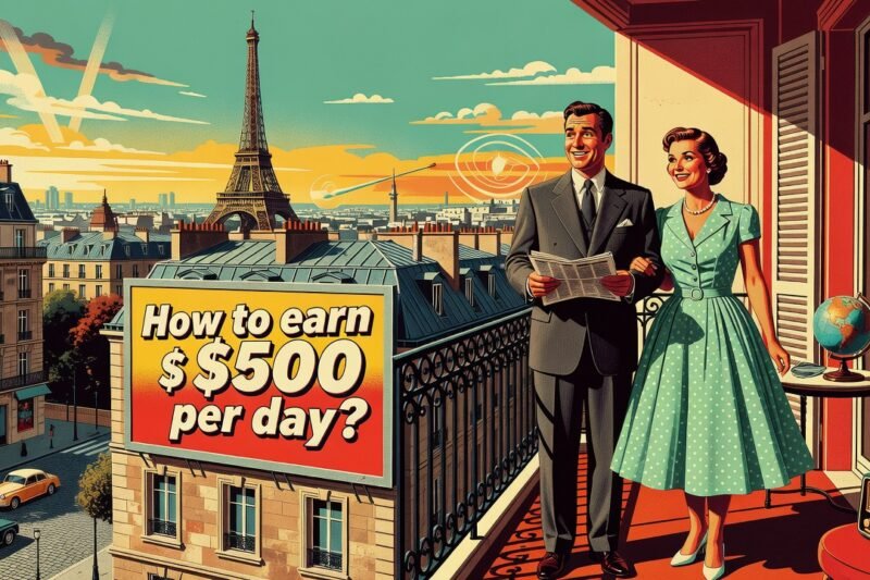 How to earn $500 per day? - 500 a day