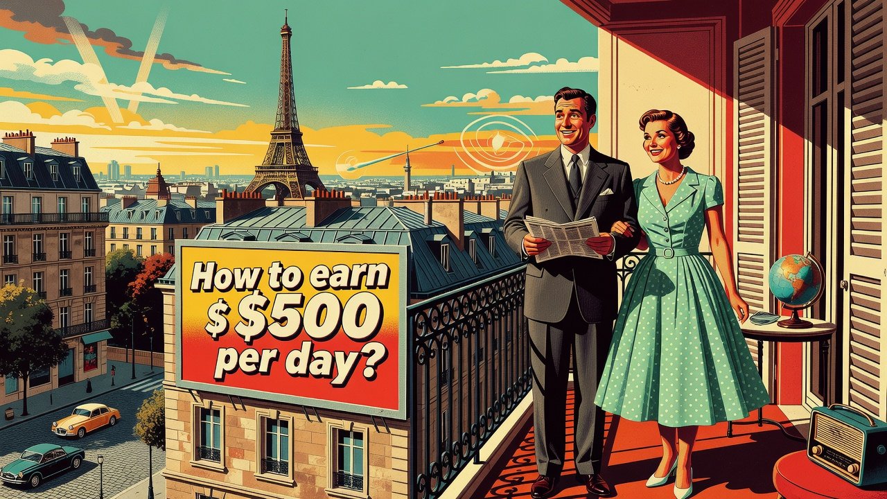 How to earn $500 per day? - 500 a day